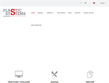 Tablet Screenshot of plasticsystems.it
